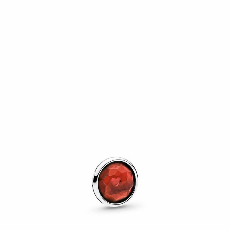 Pandora January Droplet Petite Locket Charm Silver Egypt WX4031965